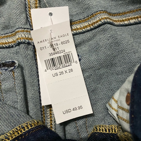 New with tags American eagle jeans 26 x 28 - Picture 3 of 4